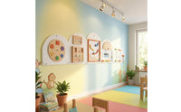 Interactive Sensory Busy Board Painted Child-Led Activity Heartwood Child Development Toy for Children