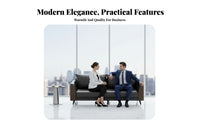 Professional Look Minimalist Metal Frame Couch Set Sofa and Table Group Commercial Furniture for Interior Designers, Office Managers, Business Owners, Reception Area, Waiting Room