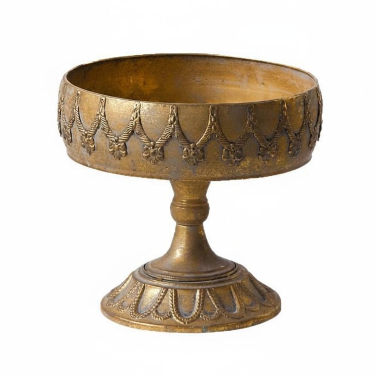 Iron Pedestal Vase Sturdy Base Pedestal Vase Weighted Design