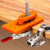 Durable 35mm Hinge Drilling Jig Labor-Saving Cabinet Door Hinge Jig Accurate Positioning Woodworking Hole Punch Guide High Effectiveness for Carpenters, DIY Enthusiasts, Workshop