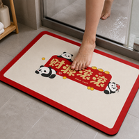 Diatomaceous Earth Bath Mat Quick Dry Non-Slip Absorbent Floor Mat for Bathroom and Toilet