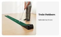 Electric Putting Mat Adjustable Hole Size Putting Mat with Sphere Return Sports Equipment Non-Slip Base