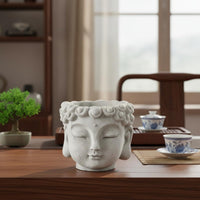 Breathable Desktop Plant Pot With Drainage Hole Indoor Decorative Planter Ideal Gift Small Succulent Pot High-Temperature Fired for Office Workers, Windowsill