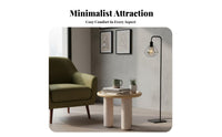 Minimalist Aesthetic Round Wooden Table Rounded Design Round Table with Thick Legs Spacious Tabletop Living Room Furniture Sturdy and Stable for Apartment Dwellers, Guesthouse Owners, Interior Designers, Lounge Area, Fromice, Entryway, Bedroom