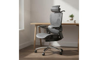 Ergonomic Office Chair Support Reclining Desk Chair with Footrest for Users, Gaming
