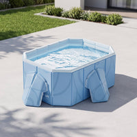 Above-Ground Framed Swimming Pool Freestanding Hard-Sided Simplified-Pool-Setup for Kids, Family, Backyard, Garden, Patio