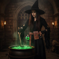 Belt Pouch with Potion Bottle Witchy Gothic Belt with Bottle Faux Leather Accessory for Costume Parties