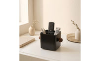 Matte Desktop Storage Box with Divider Small Storage Box with Compartments Space-Saving for Bedside Table