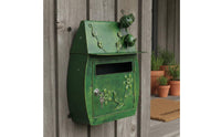 Wall Mount Mailbox Weather-Resistant Wall-Mounted Letterbox Decorative Embossed Letterbox Hand-Painted Finish for Front Porch