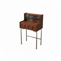 French aesthetic Single-Drawer Dressing Stand Vintage Design Makeup Table Space-Saving Vanity Desk space-efficient Size for Apartment Dwellers, Teenagers, Gift Givers, Small Spaces, Cloakroom, Home