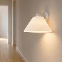 Translucent Flared Lampshade Shell Glossy Conical Lampshade Minimalist Lamp Shade Plain