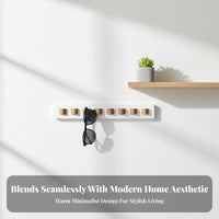 Space Saving Wall Mounted Sunglasses Organizer Easy to Install Wall Mounted Sunglasses Holder Rustic Design for Bedroom, Living Room, Closet