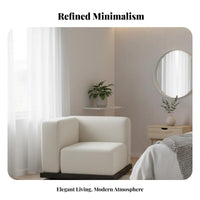 sturdy Wood Frame Straight-Line Fabric Sofa Nordic Aesthetic Household Furniture sectionally designed Design Lounge Seating Minimalist design for Interior Designers, Apartment Dwellers, Living Room, Home Study, Office Lobby, Reception Area