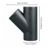 75mm Tee Duct Fitting High Temperature Resistant Parking Heater Tee Ventilation Splitting Vehicle Heating Part