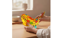 Cetacean Night Light Warm Glow Cetacean Lamp with an Oceanic Base Decorative Seaside Lamp for Nursery, Reading Corner