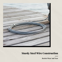 Soft Steel Wire Rope for Electric and Manual Mini Hoist, Lifting Hook, Press Buckle