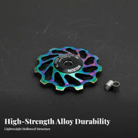 Rear Derailleur Pulley Wheel High Hardness Rear Derailleur Pulley Cycle Guide Wheel Effortless Shifting Bike Guide Wheel