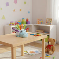 Peg Toy Hand-Eye Coordination Color Matching Pegboard Toy Concentration Training Counting Animal Matching Game for Preschoolers, Young Children