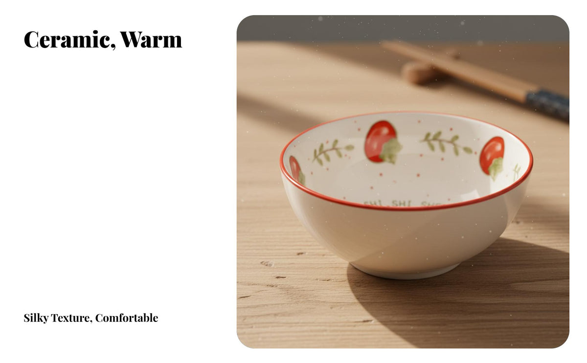 Fortunate Persimmon Ceramic Bowl Plate Set, Creative Tableware Gift Box, Festive Dinnerware for Events