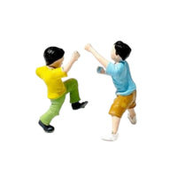 Hand Painted 1:64 Playground Model Detailed Children Playing Miniature for Desk Display