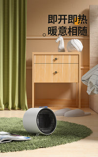 110V美规出口日本台湾小型迷你暖风机家用取暖器办公桌面电暖器