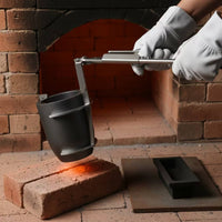 Crucible Tongs Kit Long Handled Crucible Tongs with Gloves Anti-Slip Metal Refining Casting Tool for Blacksmiths, Foundry