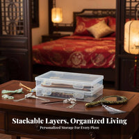 Clear Hairpin Container Dust-Proof Jewelry Box Transparent Design for Crafters