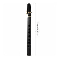 C Key Beginner Saxophone Compact 8-Hole Saxophone Easy to Learn Wind Instrument for Beginners, Travel