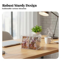 Clear Photocard Case Transparent Design Multi-Compartment Card Sorter for card players