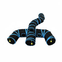 Portable Foldable Feline Tunnel Long-Lasting Crinkle Feline Tunnel Lightweight Pet Toy Easy to Assemble for Cats