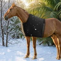 Hook-and-Loop Closure Wraparound Horse Vest High Neckline Stretch Horse Vest Close-Fitting Equestrian Body Protector Polished Finish