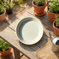 Plant Trays and Drip Tray for Indoor Outdoor Plants, Heavy Duty Melamine Plant Pot Saucers, Floor Standing Simple Style, 35.5cm Square Saucers
