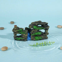 Resin Rockery Resin Mountain Decoration Aquatic Habitat Landscape Mountain Long-Lasting Aquatic Habitat Rock Cave Quick