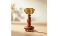 Brass Massage Brush Hand-Held Body Massage Brush Manual for Home, Spa