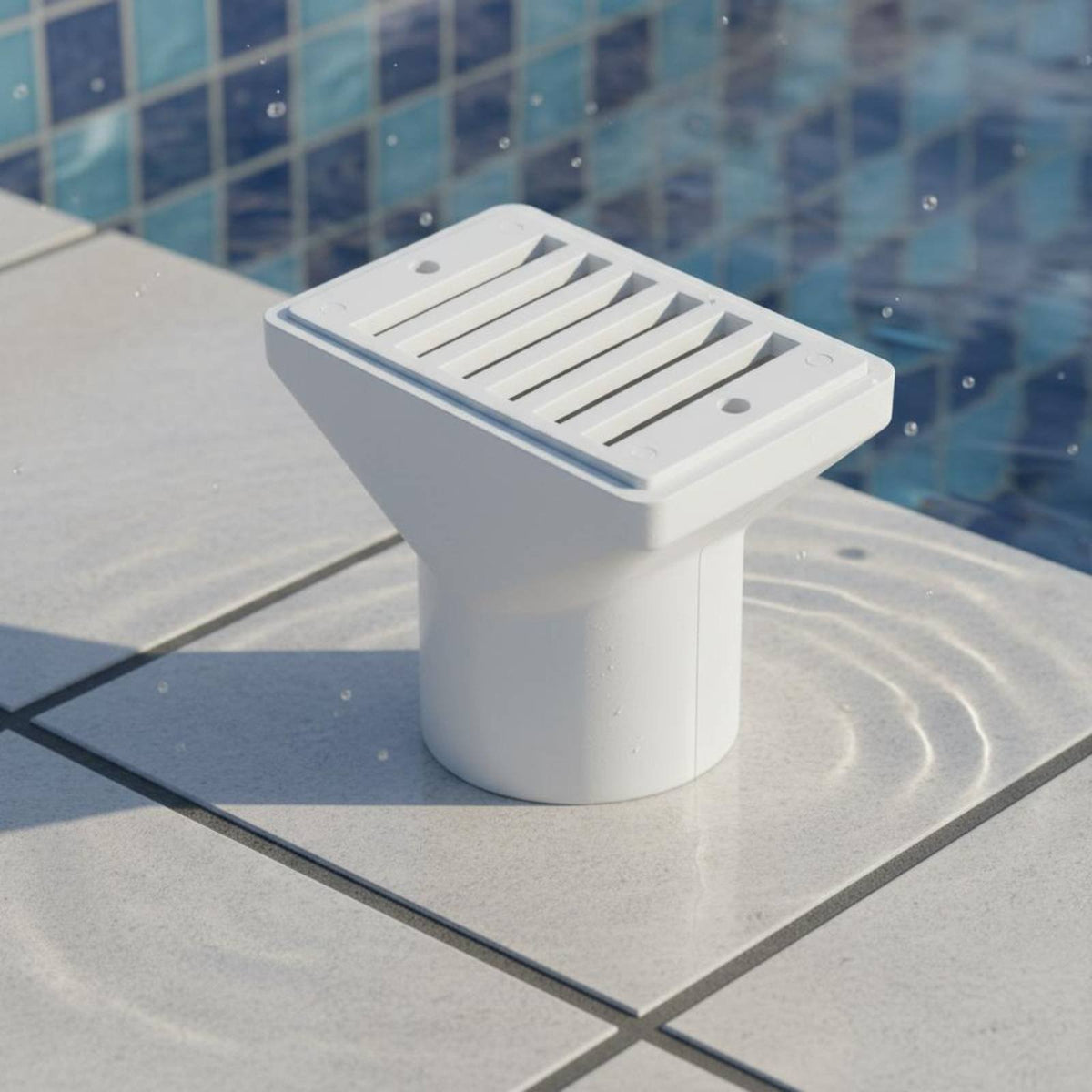 Swimming Pool Overflow Outlet Molding Swimming Pool Overflow Drain Detachable Faceplate for Hot Thermal Baths