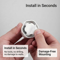 Sink Storage Hook for Kitchen and Bathroom Organization, Wall Mounted Single with No Drill Towel