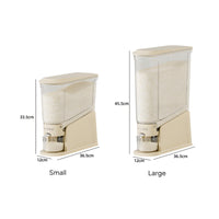 Moisture-Proof Seal Slim Rice Container Space-Saving Design Slim Rice Storage Container Single-Press Dispensing for Small Kitchens