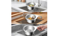 Perforated Swan Sink Strainer Basket Space-Saving Swan Drain Basket Compact Hanging Sink Colander Long-Lasting