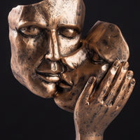 Couple Sculpture Textured Abstract Sculpture Modern Shelf Ornament for Desk