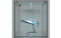 1/100 Scale Aircraft Model with Stand Fixed-Pose Fighter Jet Model with Stand Collectible for Aviation Enthusiasts, Collectors, Display Cabinet