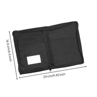 Car Document Holder Multi-Pocket Glove Box Organizer Car Registration Holder Slim Pouch with Zipper Oxford Cloth for Drivers