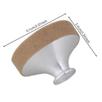 Reduce Sound Felt-Covered Saxophone Mute Silver-Colored Saxophone Mute Cylindrical Neck Opening Sax Bell Cover Tapered