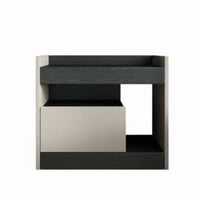 Minimalist Design Sculptural Bedside Table Modern design Nightstand Nordic Aesthetic Bedroom Furniture Creative Shape for Interior Designers, Homeowners, Students, Apartment, Hotel Room, Office