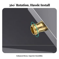 Built-in Filter Adjustable Shower Faucet Adapter Resistant Eccentric Shower Mixer Adapter for DIY Enthusiasts, Bathroom Renovation