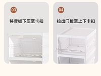 透明鞋盒免安装收纳盒鞋柜家用塑料多层加厚折叠鞋架鞋子收纳神器 34.5x25.5x19.5cm 3列5层鞋盒【免安装 可折叠】