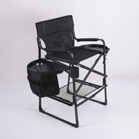 Director's Chair with Side Table Foldable Director's Chair with Cup Holder Furniture Portable Padded for Makeup Artists, Patio