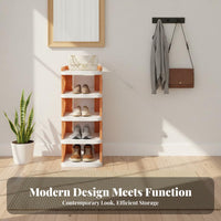 Space-Saving Multi-Layer Shoe Rack Easy to Assemble Narrow Shoe Shelf Good Load-Bearing Capacity Stable Structure for Students, Apartment Dwellers, Entryway, Dormitory, Dorm Room, Small Areas