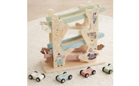Young Child Race Track Toy Educational Multi Level Car Slide Develops Fine Motor Skills Wooden Car Ramp Racer for Young Children, Preschoolers