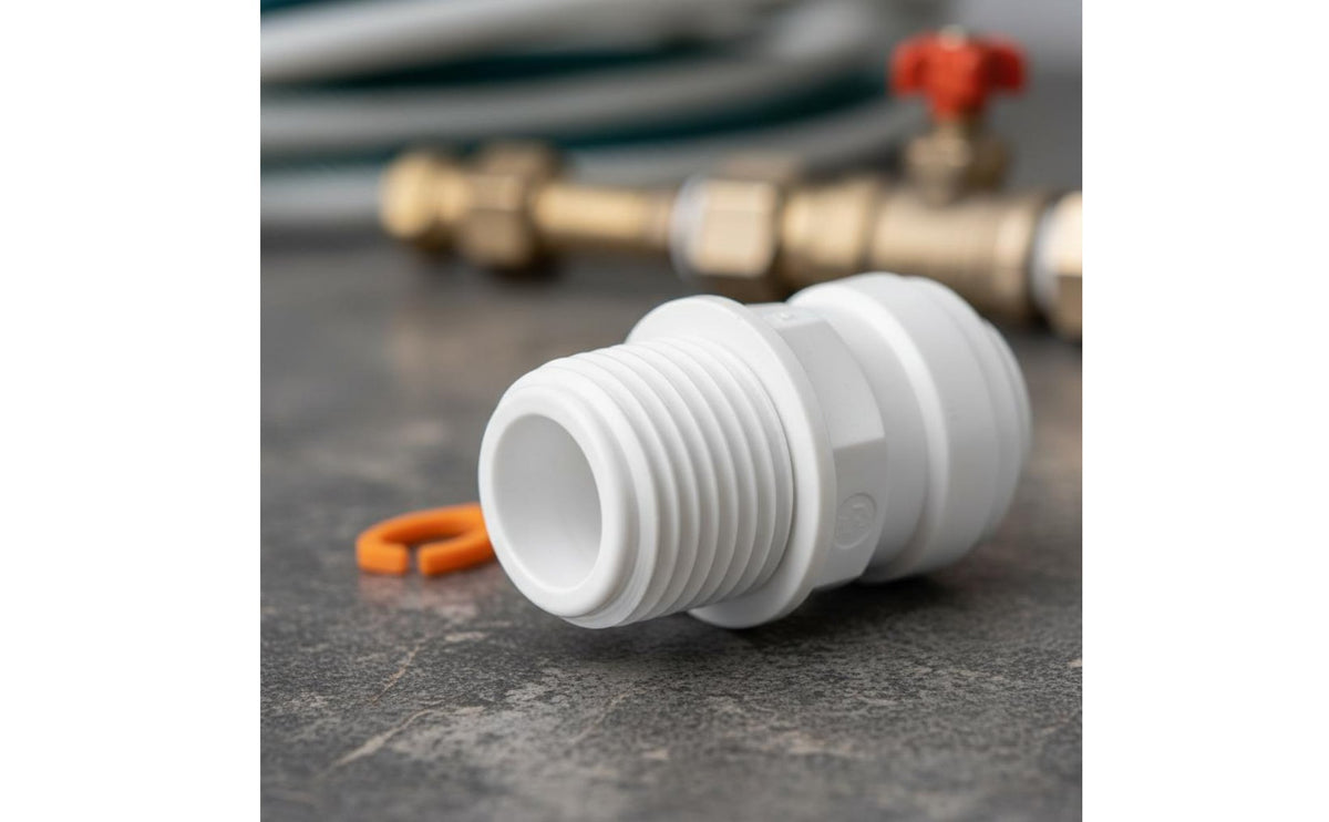 12mm Water Line Fitting Easy Installation RV Plumbing Fitting Push to Connect Water Line Fittings No Tools Required for DIYers