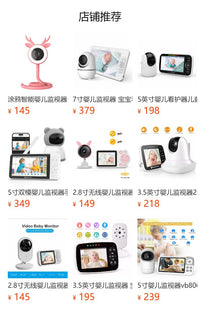 Wireless WiFi Remote HD Baby Monitor with Two-Way Audio and Cry Detection
